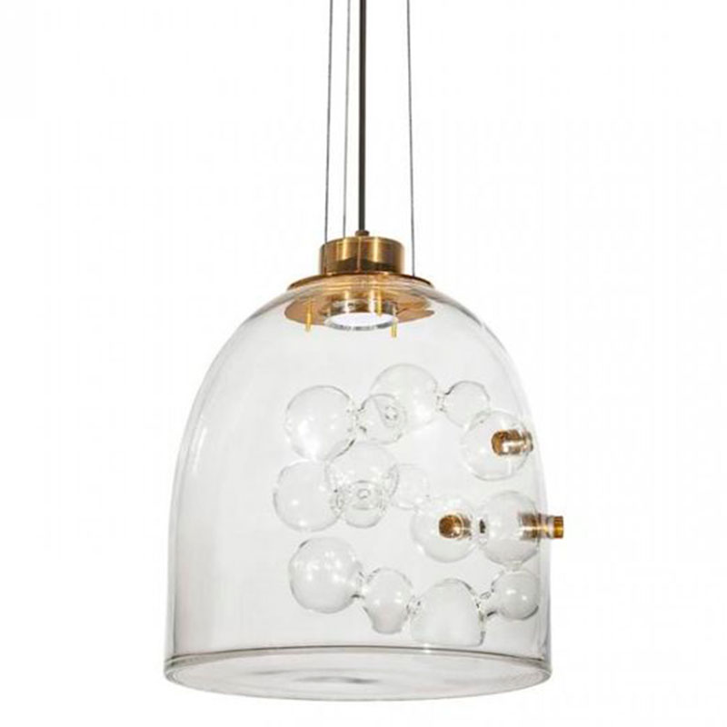 Подвесной светильник Lamps Inside Bubbles side bell Золотой Прозрачный в Екатеринбурге | Loft Concept 