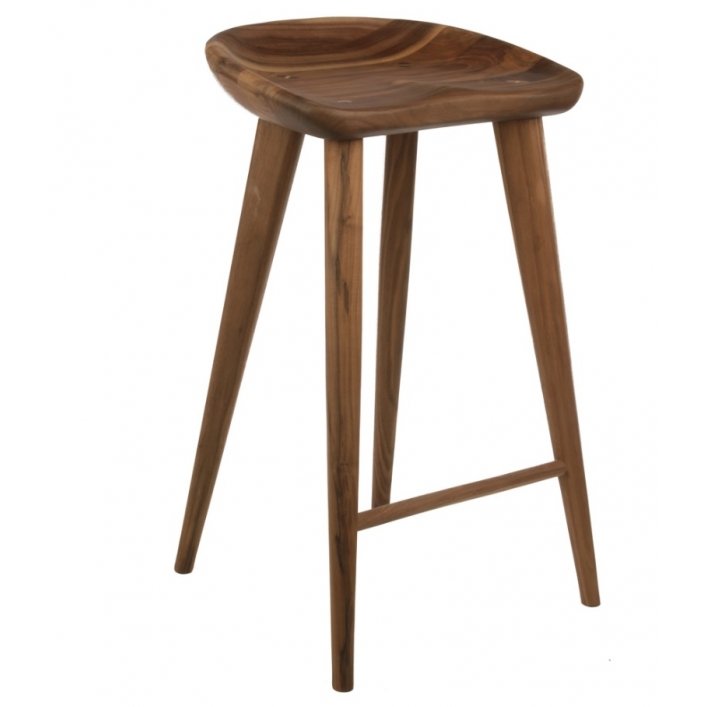 Барный стул Craig Bassam Tractor Counter Stool Белый дуб Орех в Екатеринбурге | Loft Concept 