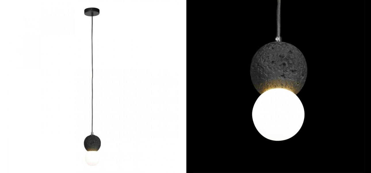 Светильник подвесной Sea foam Black диаметр 10 - фото