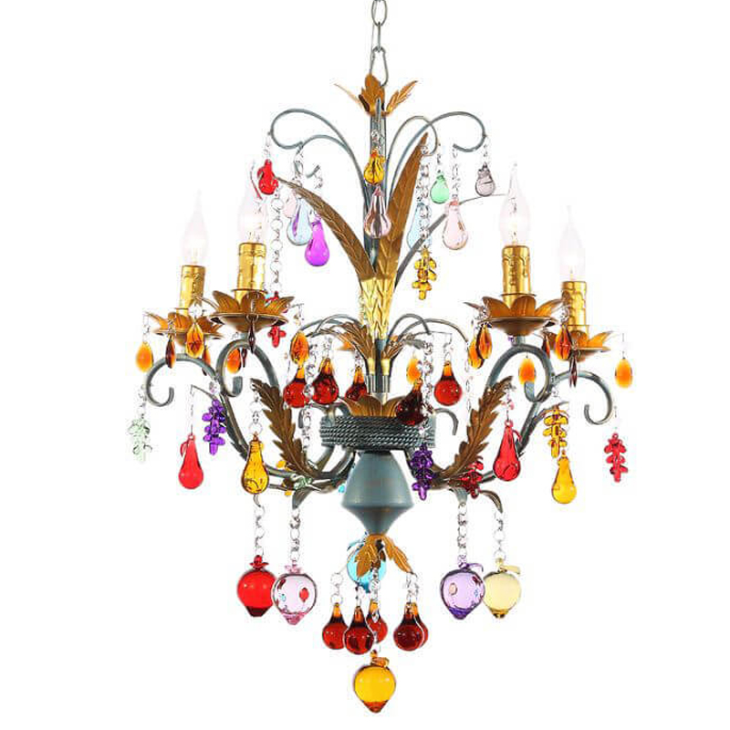 Люстра Colored Glass Pendant Chandelier 55 Мульти Люстра Colored Glass Pendant Chandelier 55 Мульти в Екатеринбурге | Loft Concept
