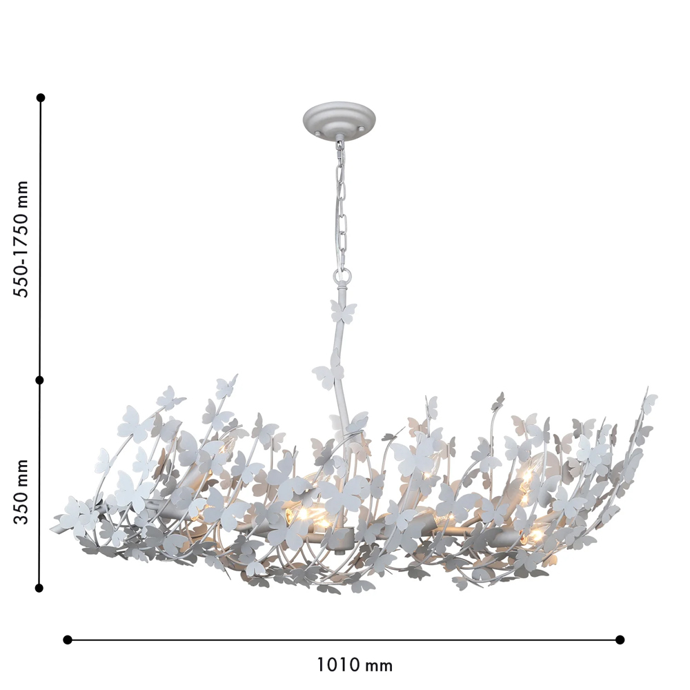 Люстра с абажуром оформленным в виде стаи бабочек Eternal Butterflies в Екатеринбурге