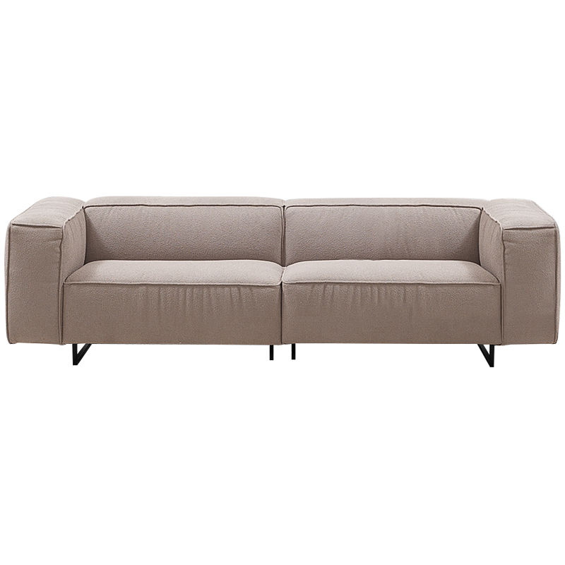 Диван Bastien Soft Beige Sofa Бежевый Черный в Екатеринбурге | Loft Concept 