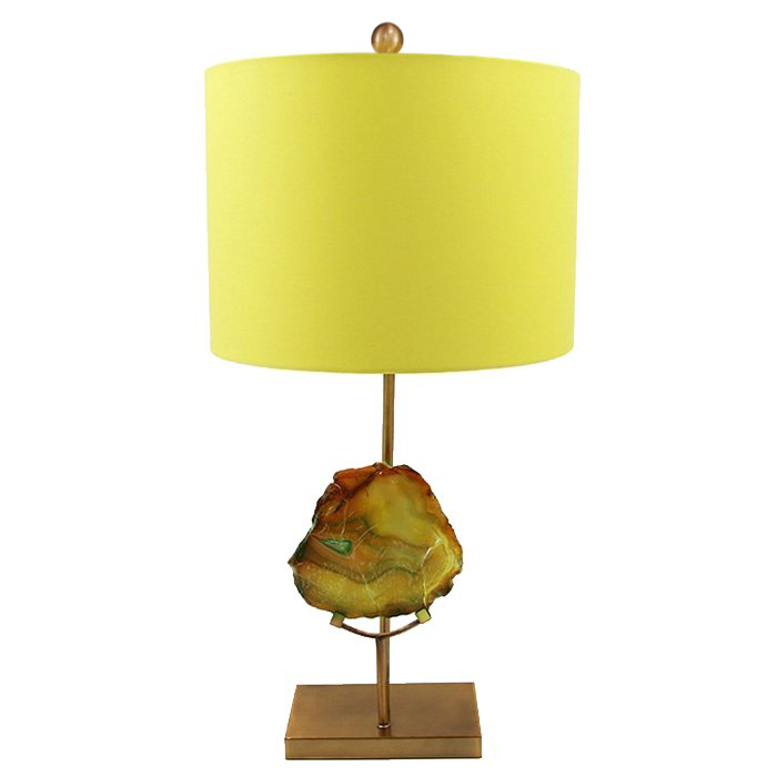 Настольная Лампа Agate Table Lamp Yellow Золотой Желтый в Екатеринбурге | Loft Concept 