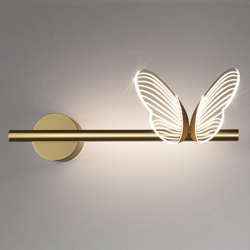 Бра Бабочка Butterfly Wall Lamp F Золотой Прозрачный в Екатеринбурге | Loft Concept 