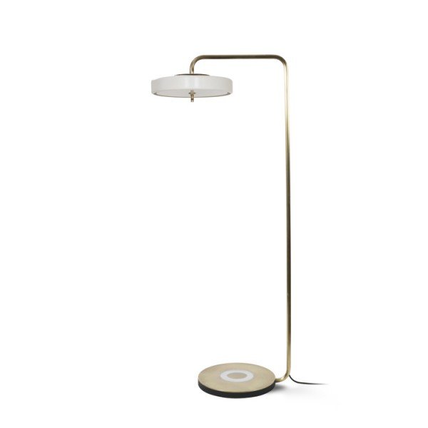 Торшер Bert Frank REVOLVE FLOOR LAMP White Золотой Белый в Екатеринбурге | Loft Concept 