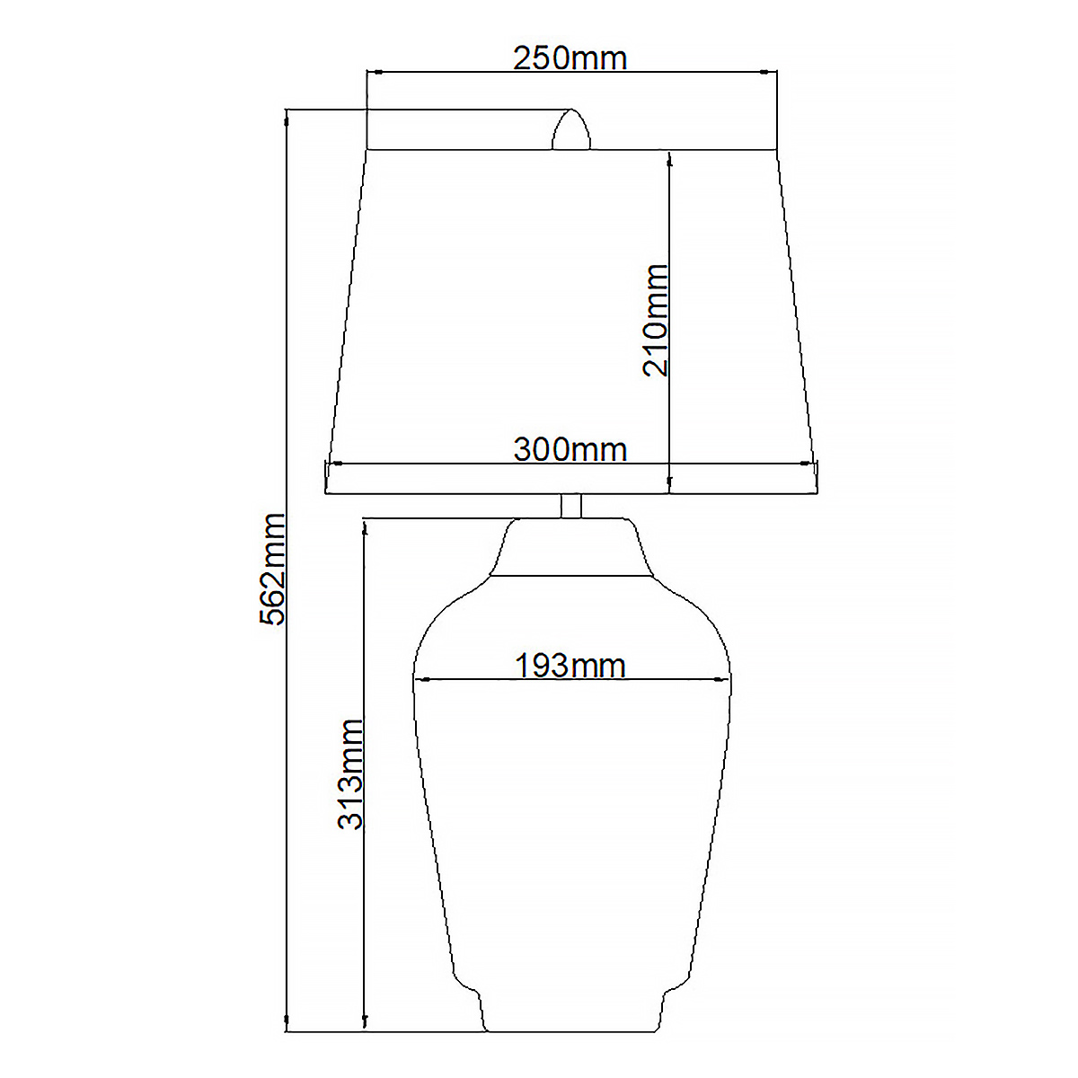 Настольная лампа с белым конусным абажуром и ребристым керамическим основанием Quintiesse в Екатеринбурге