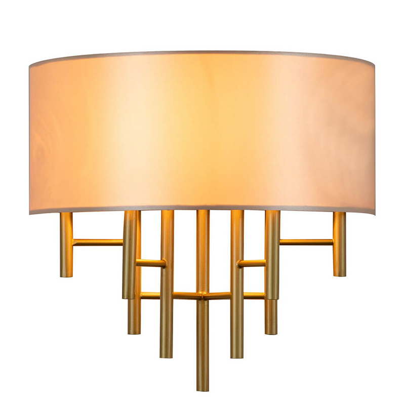 Бра Oswell Lampshade Wall Lamp Латунь Бежевый в Екатеринбурге | Loft Concept 