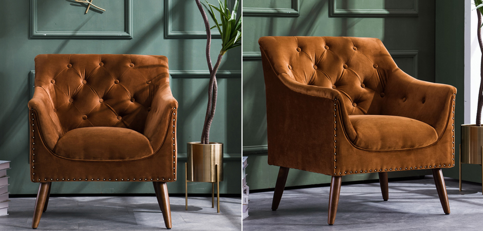 Кресло Terracotta Velvet Armchair Кресло Terracotta Velvet Armchair - Loft-Concept в Екатеринбурге