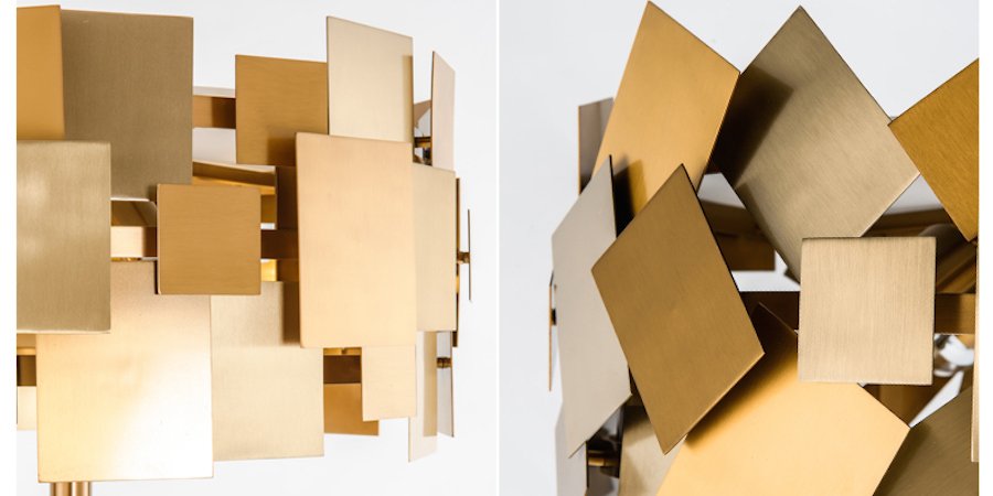 Торшер Gold Plate Floor Lamp Торшер Gold Plate Floor Lamp - Loft-Concept в Екатеринбурге