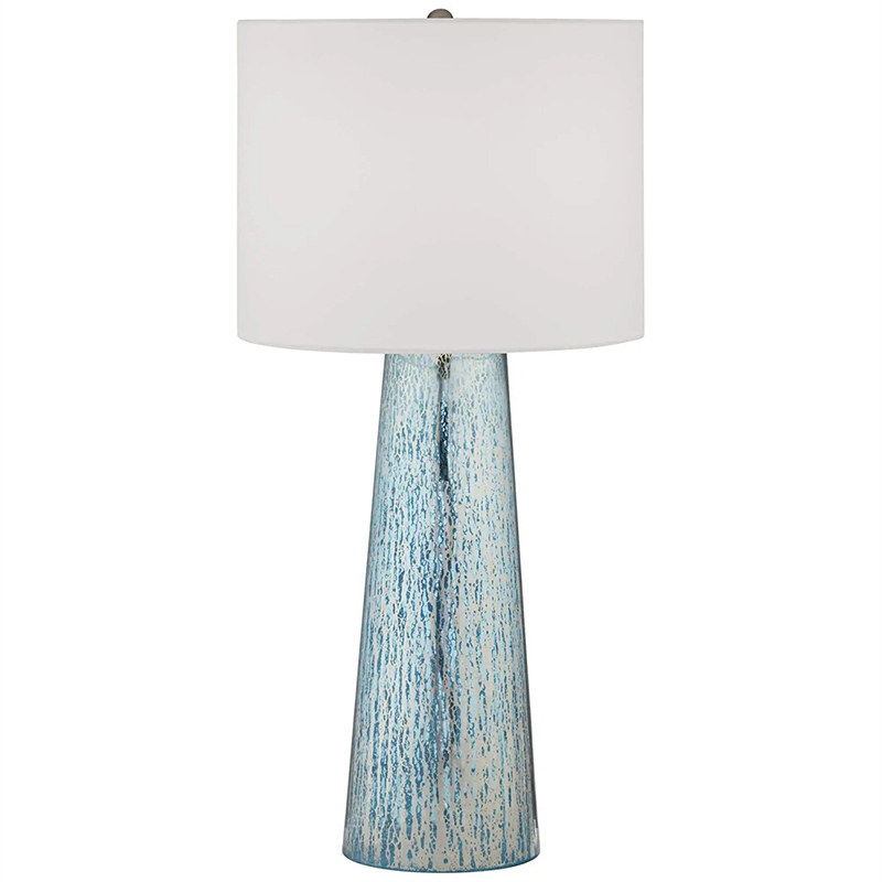 Настольная лампа Claire Lampshade Table Lamp Голубой Белый в Екатеринбурге | Loft Concept 