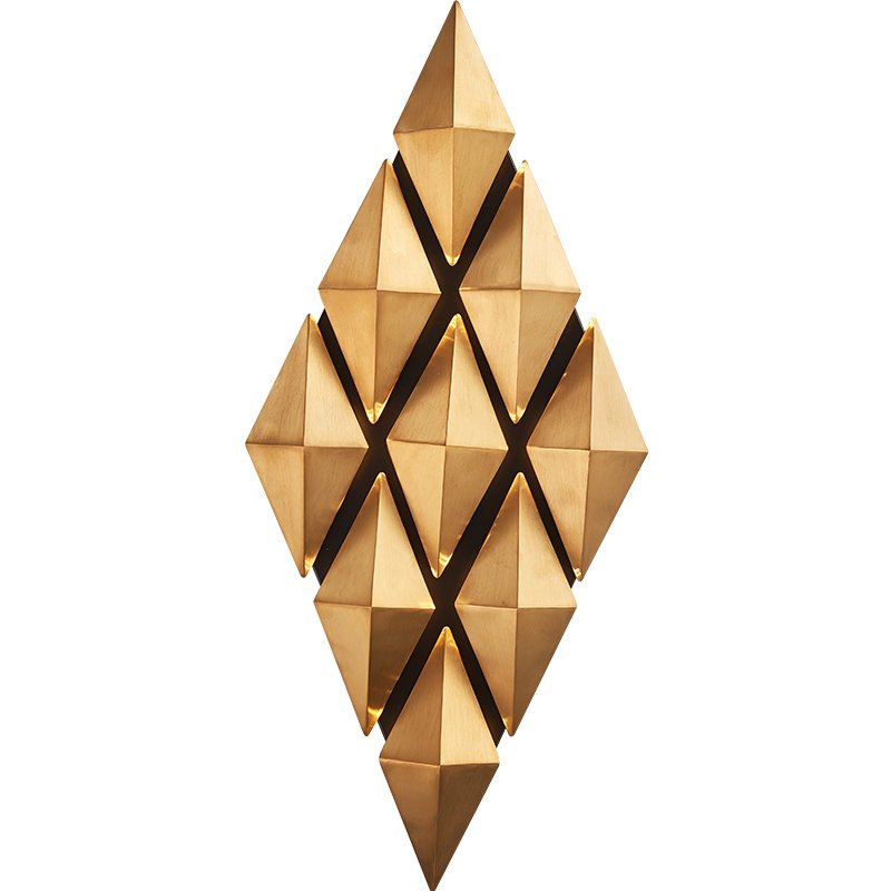 Бра Honeycomb Gold lozenges Wall Lamp Золотой в Екатеринбурге | Loft Concept 