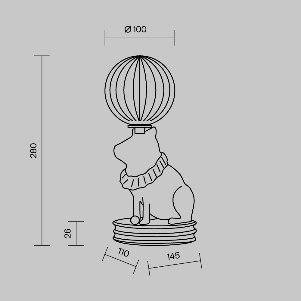 Настольный светильник Senor Capybara 3000К 5Вт в Екатеринбурге