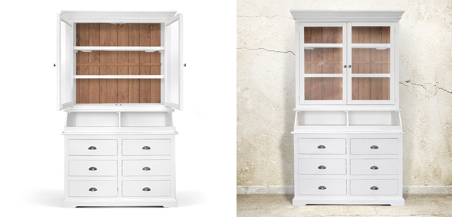 Шкаф Ruggerio Provence HARMONIE Glass Door small - фото