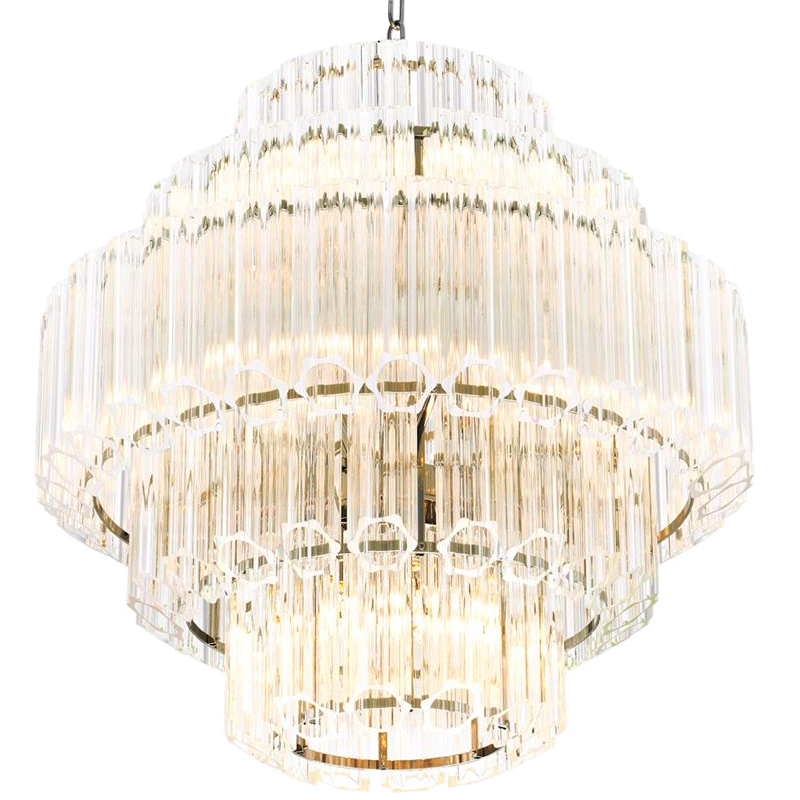 Люстра Chandelier Vittoria S Clear Никель Прозрачный (Transparent) в Екатеринбурге | Loft Concept 