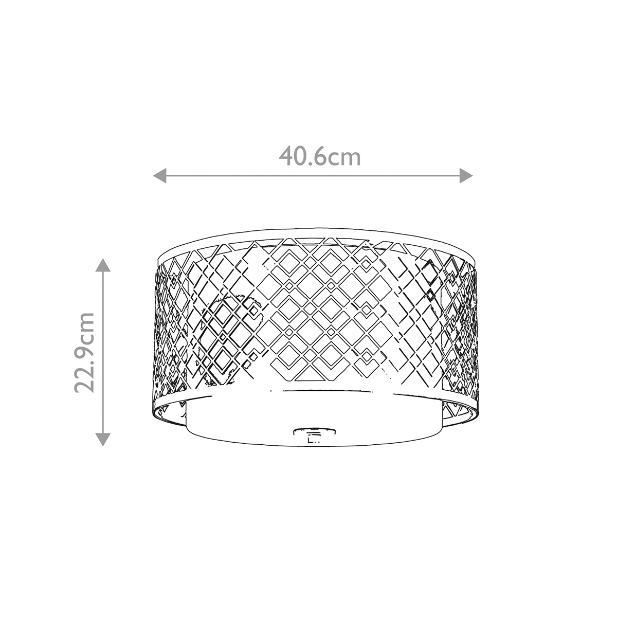Потолочный светильник золотого цвета с каркасом в виде геометрических ромбов Elstead Lighting в Екатеринбурге