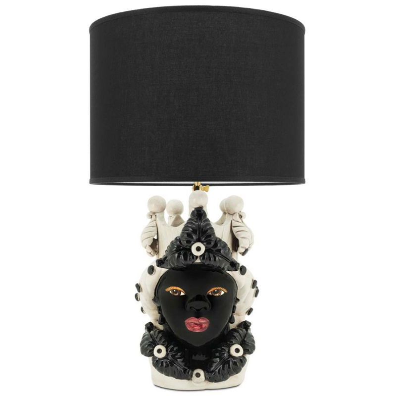 Настольная лампа Table Lamp Moro Lady Eve Black Белый Черный в Екатеринбурге | Loft Concept 