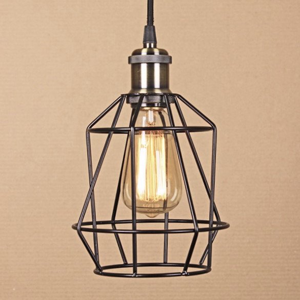 Подвесной светильник Wire Cage Pendant Pripl Black Черный в Екатеринбурге | Loft Concept 