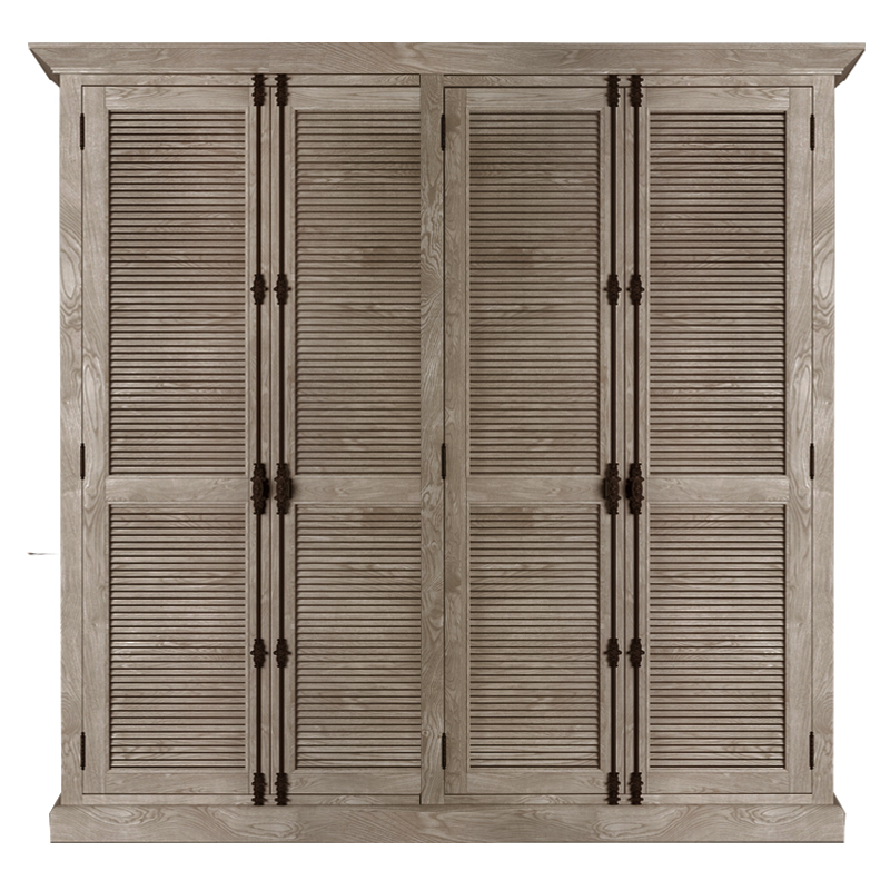 Restoration Hardware Shutter Four-Door Cabinet Шкаф с реечными дверями дуб Restoration Hardware Shutter Four-Door Cabinet Шкаф с реечными дверями дуб в Екатеринбурге | Loft Concept