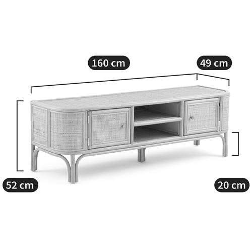 ТВ-тумба из плетеного ротанга Simone Rattan TV Stand в Екатеринбурге