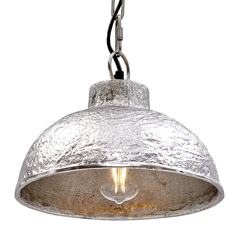 Подвесной светильник Rough Silver Pendant II Серебряный в Екатеринбурге | Loft Concept 