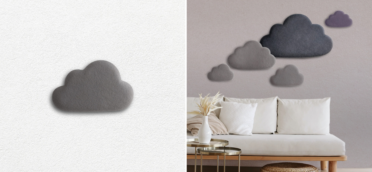 Акустические панели на стену KATSU Набор "Облака" - фото