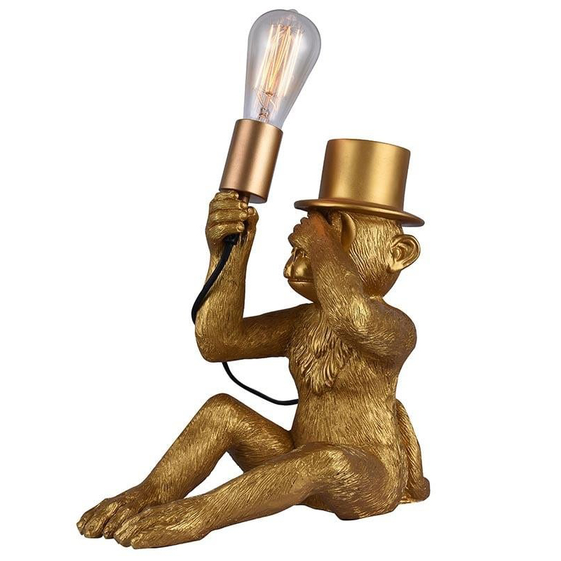 Настольная лампа Circus Monkey Table lamp Золотой Черный в Екатеринбурге | Loft Concept 