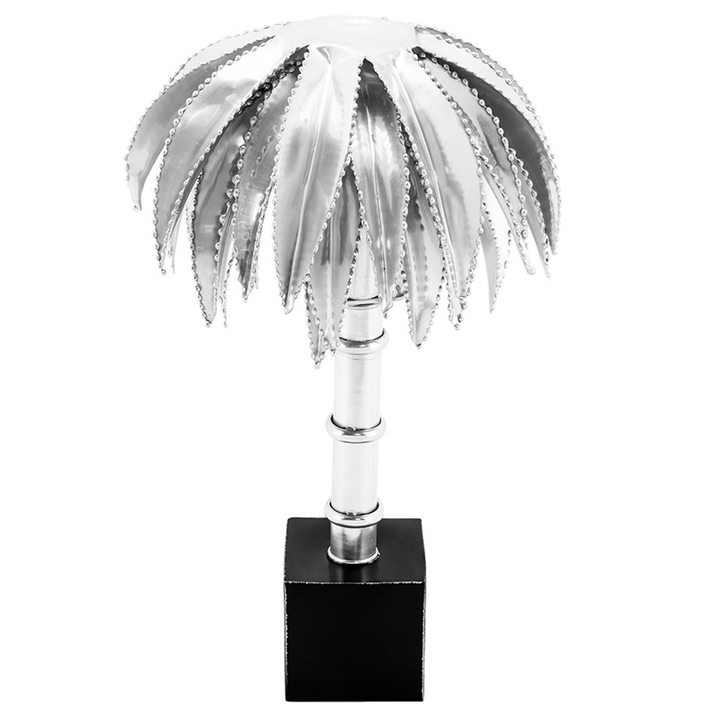 Настольная лампа TABLE LAMP PALMERY silver 30 Серебряный Черный в Екатеринбурге | Loft Concept 