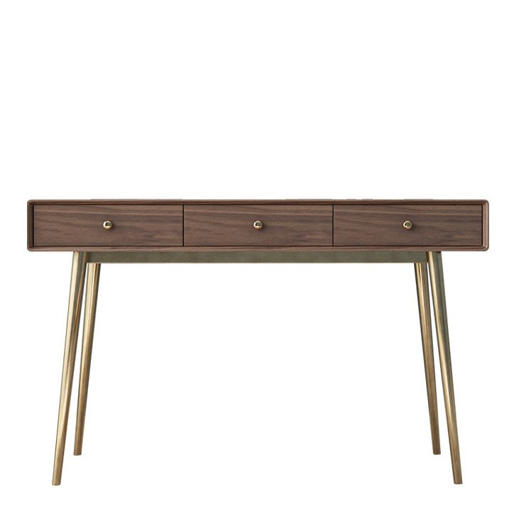 Консоль Walnut console Орех Глянцевое золото в Екатеринбурге | Loft Concept 