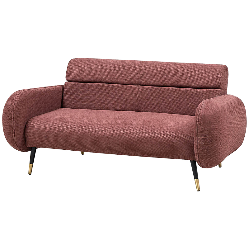 Диван Hebert Sofa Red M Красный Красный Черный Латунь в Екатеринбурге | Loft Concept 