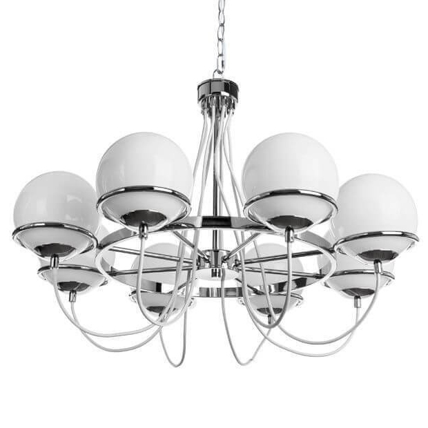 Люстра Melissa Chandelier Chromium Хром Белый в Екатеринбурге | Loft Concept 