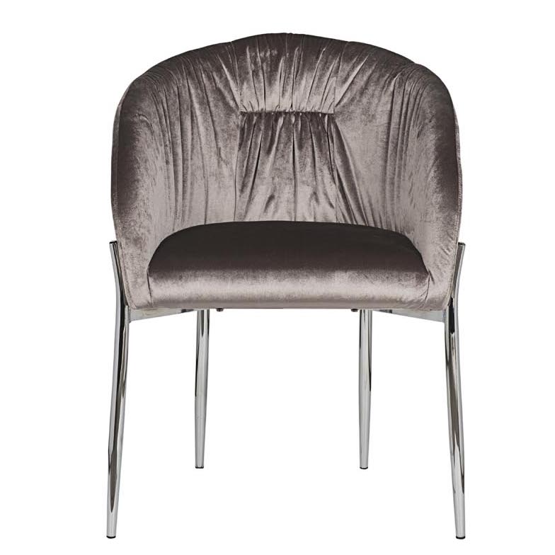 Стул Miranda Chair grey Светло-серый Нержавеющая сталь в Екатеринбурге | Loft Concept 