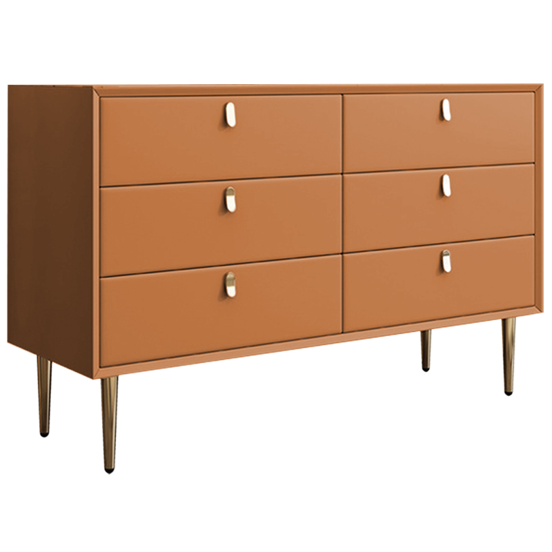 Комод Olson Leather Chest of Drawers 120 Оранжевый Синий Бежевый Серый Светло-серый Розовый Белый в Екатеринбурге | Loft Concept 