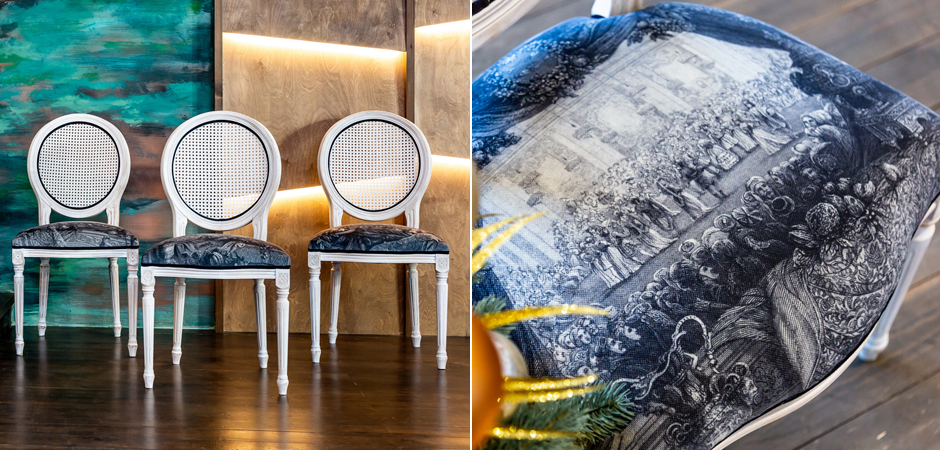 Стул с ротанговой спинкой Palace Gardens Stool - Loft-Concept в Екатеринбурге