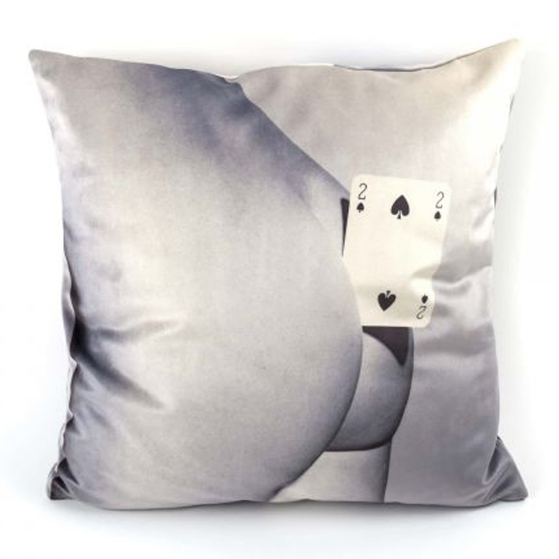 Подушка Seletti Cushion Two of spades Мульти в Екатеринбурге | Loft Concept 