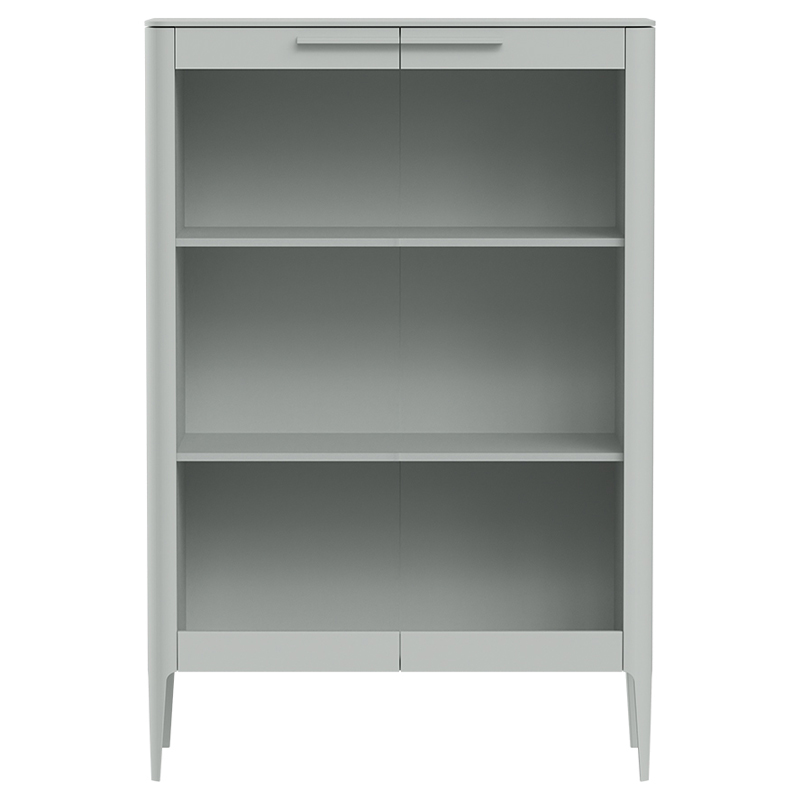 Витрина светло-серая с 2-мя стеклянными дверцами и 3-мя полками Type  Светло-серый в Екатеринбурге | Loft Concept 