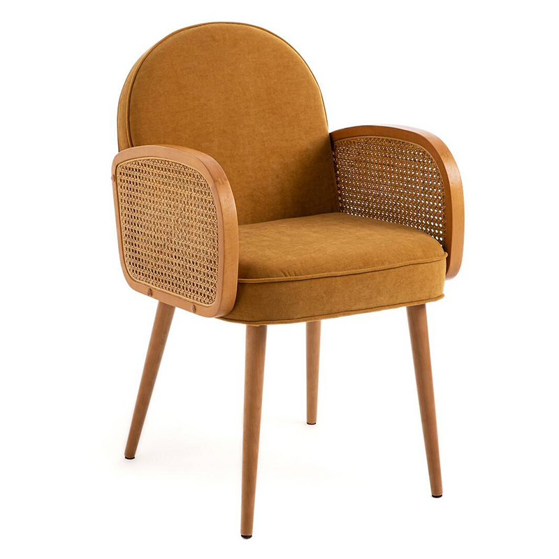 Стул Morten Wicker Mustard Chair Горчичный в Екатеринбурге | Loft Concept 