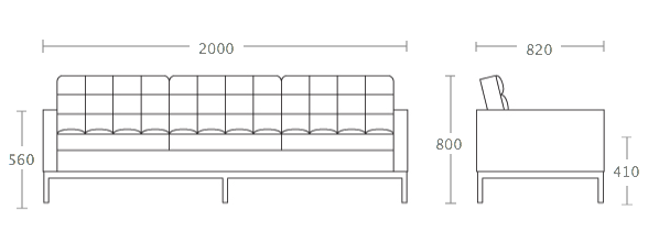 Диван Florence Knoll sofa в Екатеринбурге