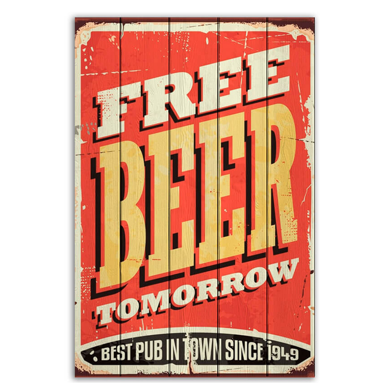 Постер Free Beer Tomorrow  в Екатеринбурге | Loft Concept 