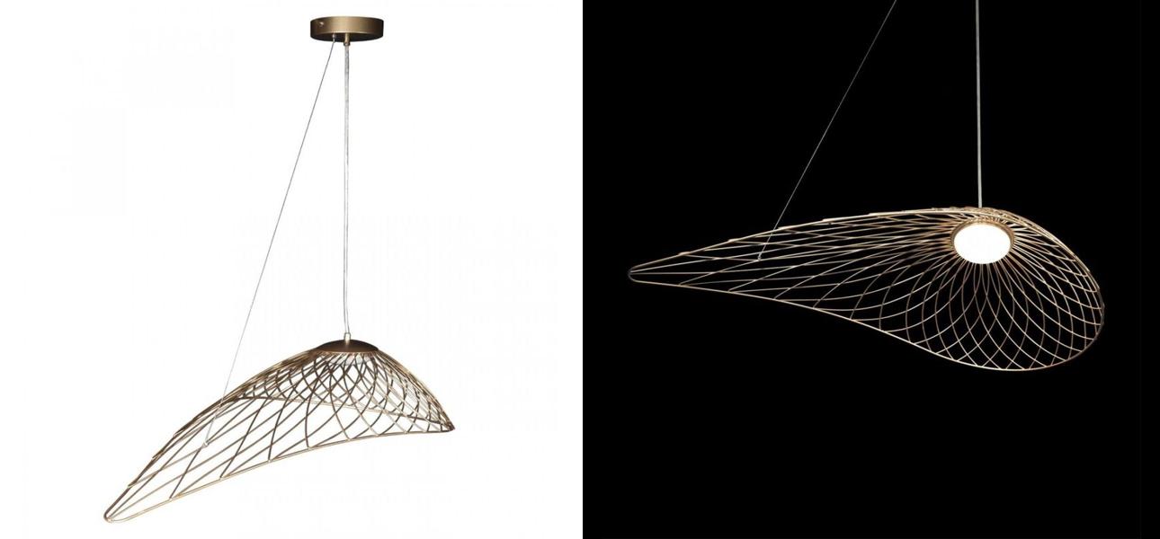 Светильник подвесной Friture Vertigo Pendant Gold 75 см - фото №2