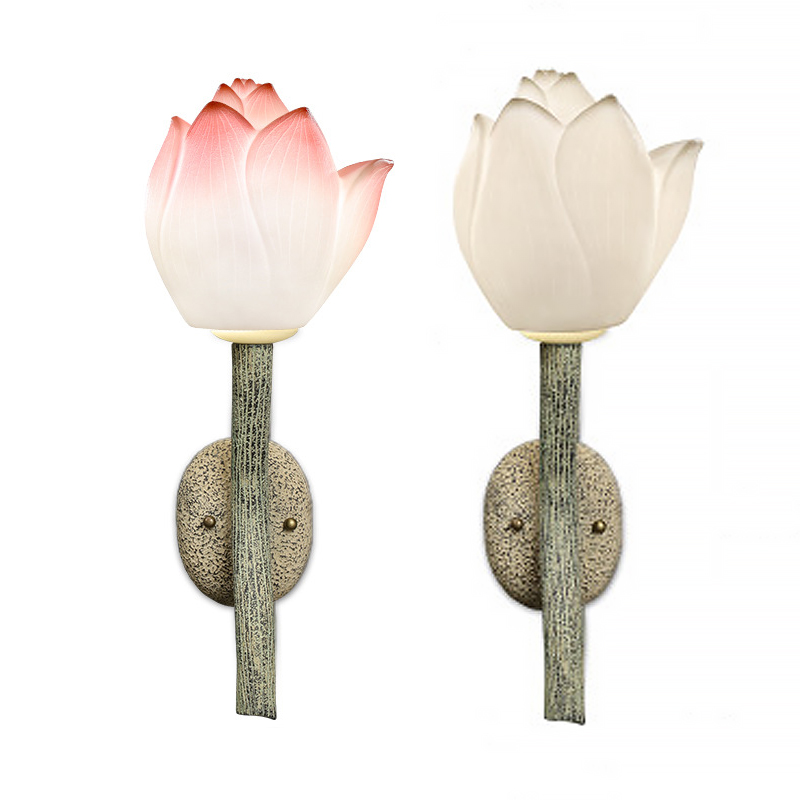 Бра Lotus Flower Sconce Розовый пастельный Белый Античный зеленый в Екатеринбурге | Loft Concept 