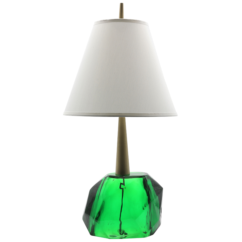 Table Lamp Emerald Прозрачный зеленый Золотой в Екатеринбурге | Loft Concept 