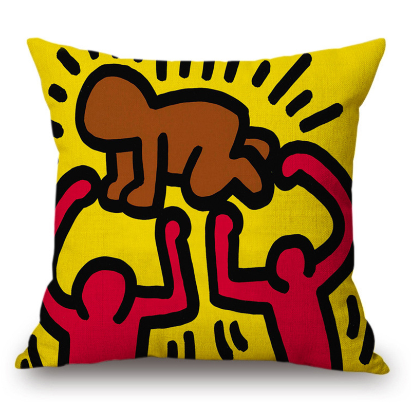 Подушка Keith Haring 5 Мульти в Екатеринбурге | Loft Concept 