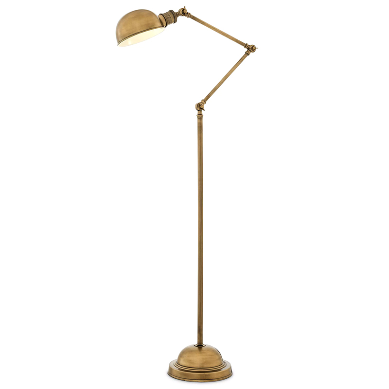 Торшер Eichholtz Floor Lamp Soho Brass Винтажная латунь Латунь в Екатеринбурге | Loft Concept 