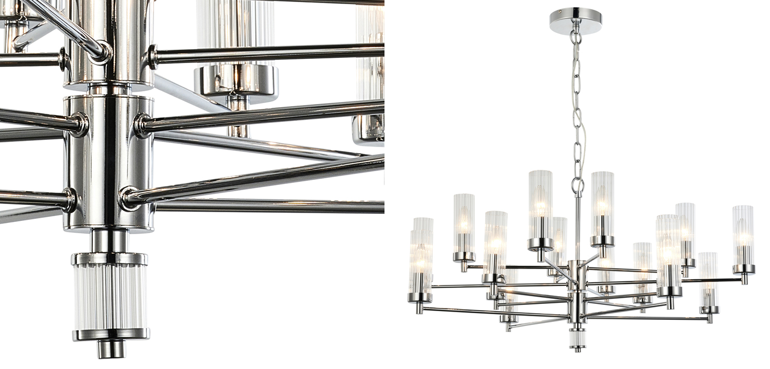 Люстра Jeanette Chandelier Chromium 85 - фото