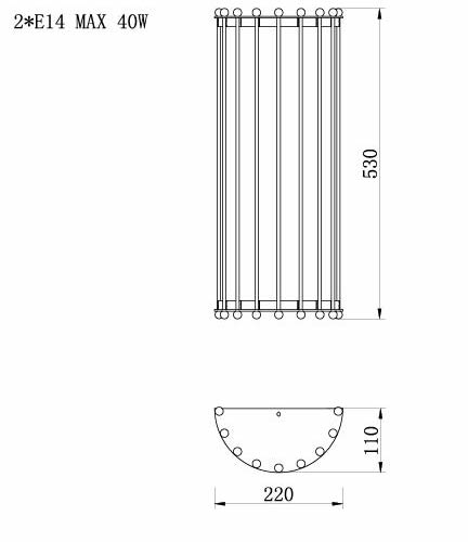 Бра Lantern Tiziano Chromium Sconces в Екатеринбурге