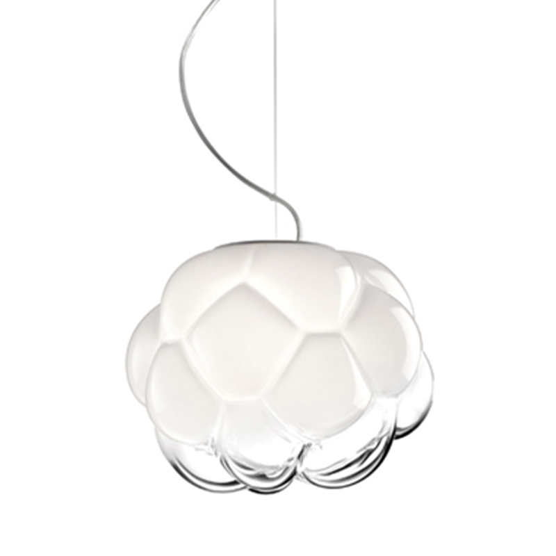 Подвесной светильник Fabbian Cloudy Hanging Lamp Белый Прозрачное Стекло в Екатеринбурге | Loft Concept 