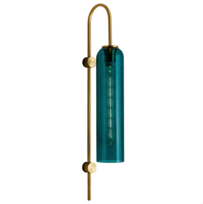 Бра ARTICOLO float Wall Sconce  Drunken Emerald Золотой Бирюзовый в Екатеринбурге | Loft Concept 