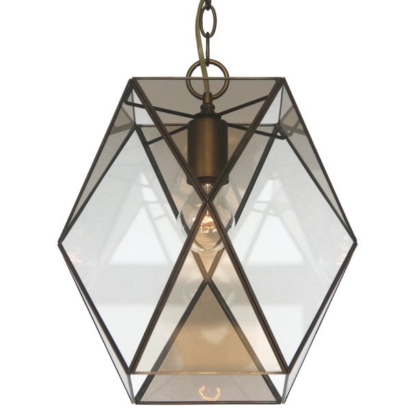 Подвесной светильник Rombius Pendant I brandy glass Темная бронза винтаж в Екатеринбурге | Loft Concept 