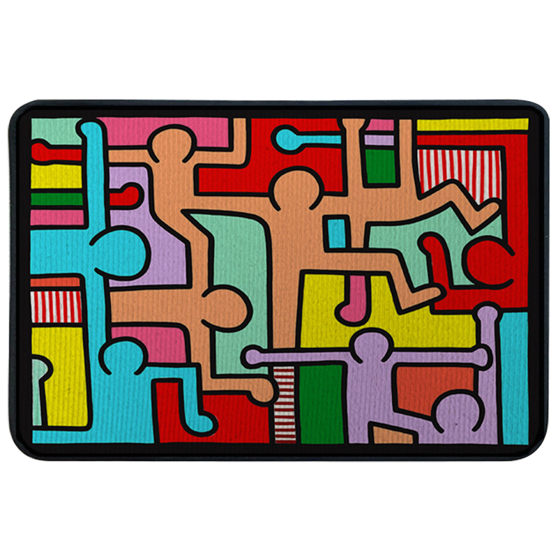 Ковер для прихожей и ванной Keith Haring Rug Мульти в Екатеринбурге | Loft Concept 