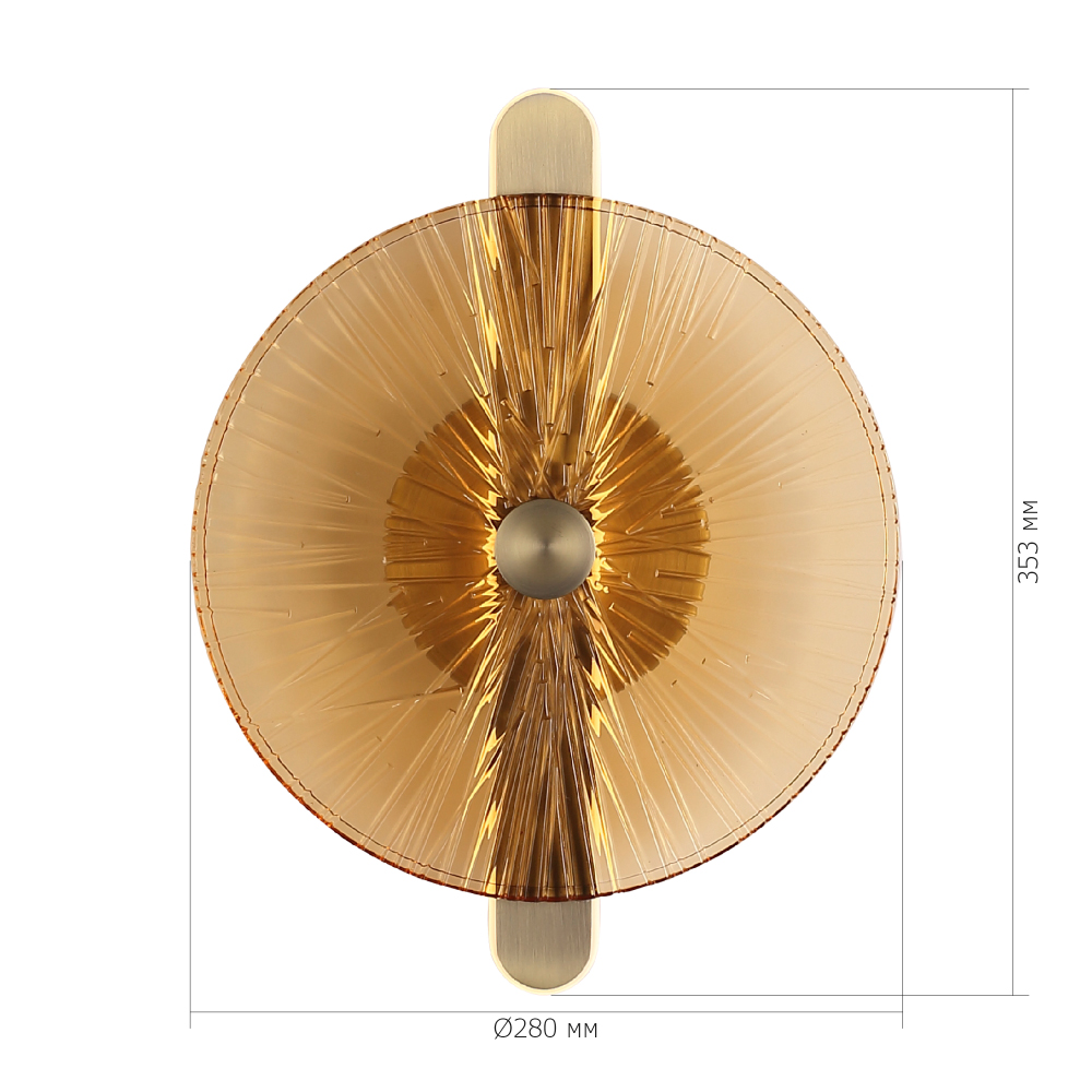 Бра с круглым стеклянным плафоном Gingham в Екатеринбурге